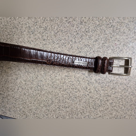 NWT Polo Ralph Lauren Brown Leather Belt, Size 56 - Picture 2 of 8